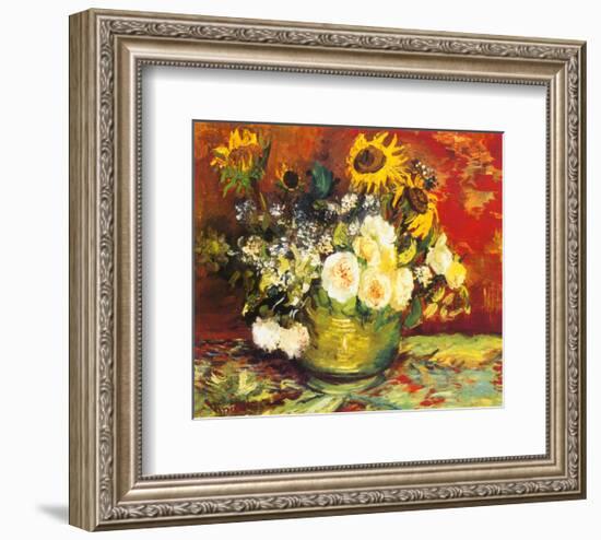 Vase of Flowers-Vincent van Gogh-Framed Art Print