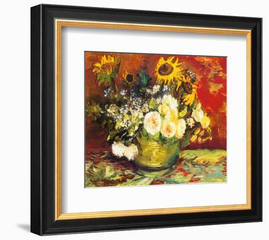 Vase of Flowers-Vincent van Gogh-Framed Art Print