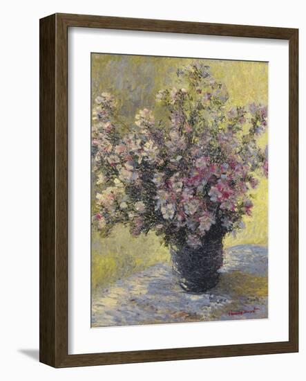 Vase Of Flowers-Claude Monet-Framed Giclee Print