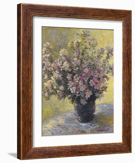 Vase Of Flowers-Claude Monet-Framed Giclee Print