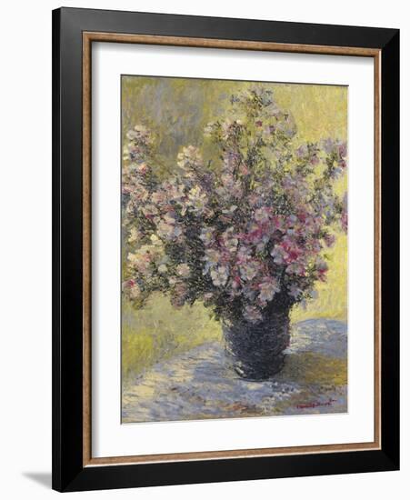 Vase Of Flowers-Claude Monet-Framed Giclee Print