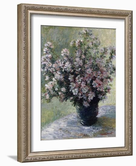 Vase of Flowers-Claude Monet-Framed Giclee Print