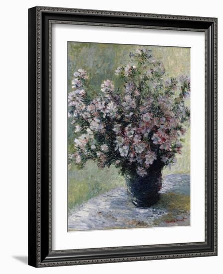 Vase of Flowers-Claude Monet-Framed Giclee Print