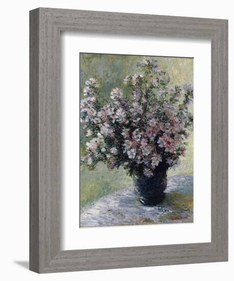 Vase of Flowers-Claude Monet-Framed Giclee Print