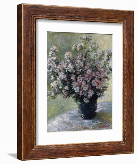 Vase of Flowers-Claude Monet-Framed Giclee Print