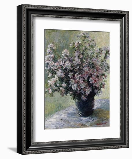 Vase of Flowers-Claude Monet-Framed Giclee Print
