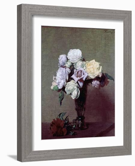 Vase of Flowers-Henri Fantin-Latour-Framed Giclee Print