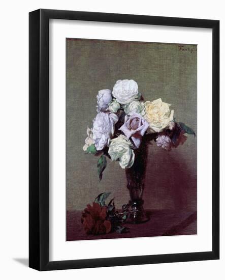 Vase of Flowers-Henri Fantin-Latour-Framed Giclee Print