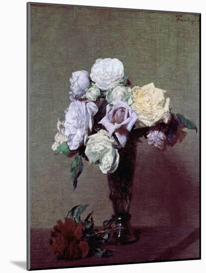 Vase of Flowers-Henri Fantin-Latour-Mounted Giclee Print