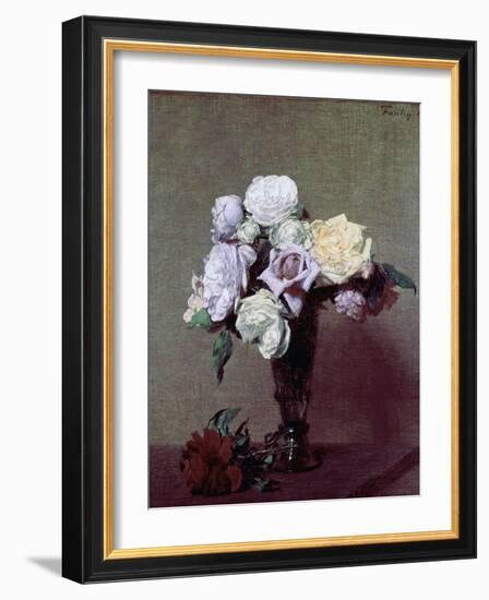 Vase of Flowers-Henri Fantin-Latour-Framed Giclee Print