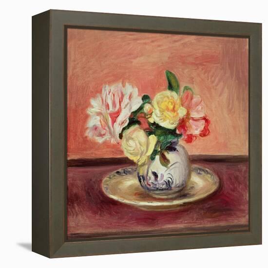 Vase of Flowers-Pierre-Auguste Renoir-Framed Premier Image Canvas