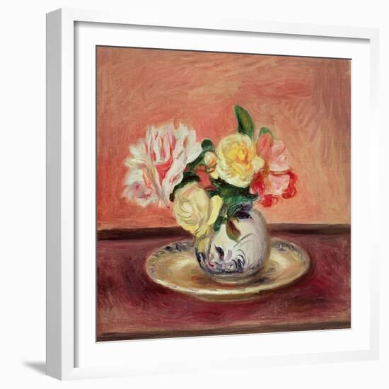 Vase of Flowers-Pierre-Auguste Renoir-Framed Giclee Print