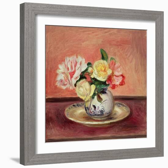 Vase of Flowers-Pierre-Auguste Renoir-Framed Giclee Print