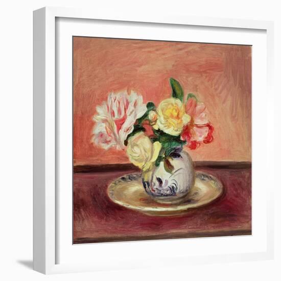 Vase of Flowers-Pierre-Auguste Renoir-Framed Giclee Print