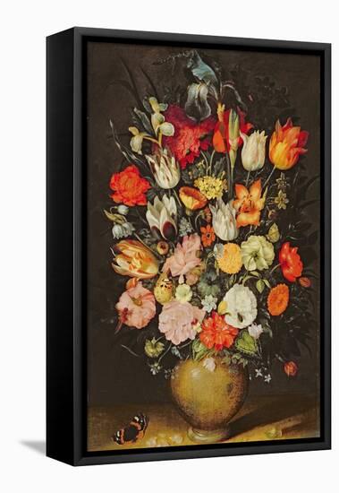 Vase of Flowers-Jan Brueghel the Younger-Framed Premier Image Canvas