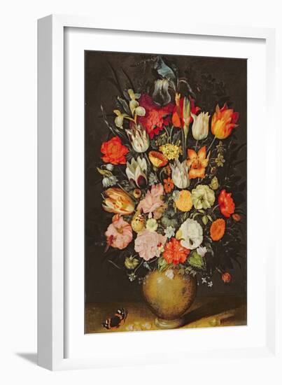 Vase of Flowers-Jan Brueghel the Younger-Framed Giclee Print