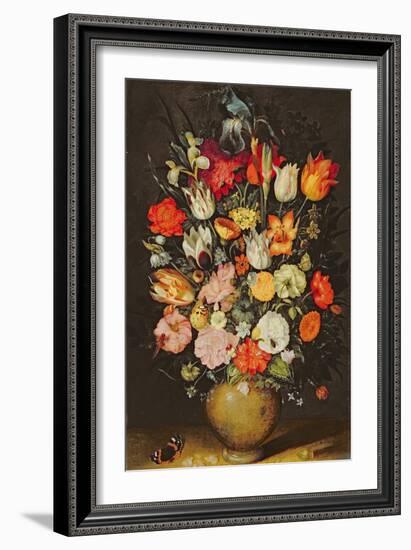 Vase of Flowers-Jan Brueghel the Younger-Framed Giclee Print