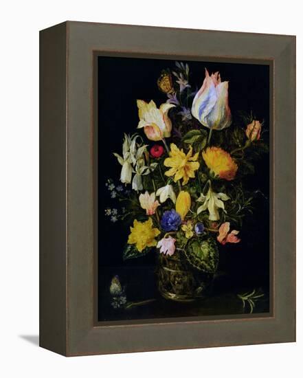 Vase of Flowers-Jan Brueghel the Elder-Framed Premier Image Canvas