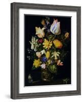 Vase of Flowers-Jan Brueghel the Elder-Framed Giclee Print