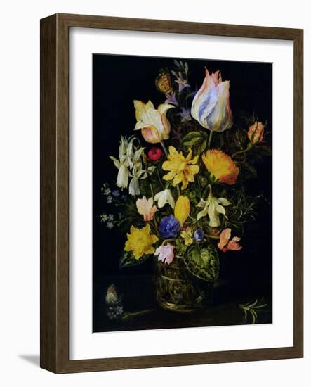 Vase of Flowers-Jan Brueghel the Elder-Framed Giclee Print