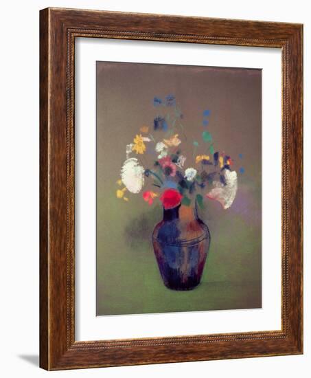 Vase of Flowers-Odilon Redon-Framed Giclee Print