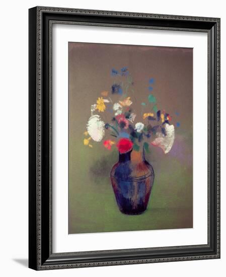 Vase of Flowers-Odilon Redon-Framed Giclee Print