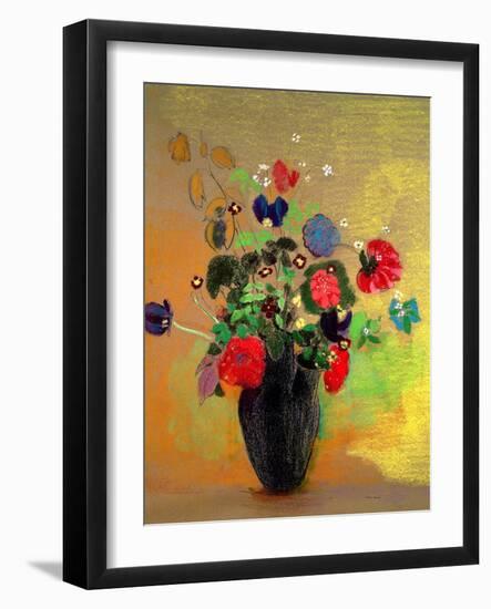 Vase of Flowers-Odilon Redon-Framed Giclee Print