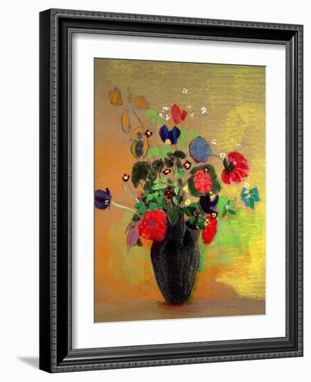 Vase of Flowers-Odilon Redon-Framed Giclee Print