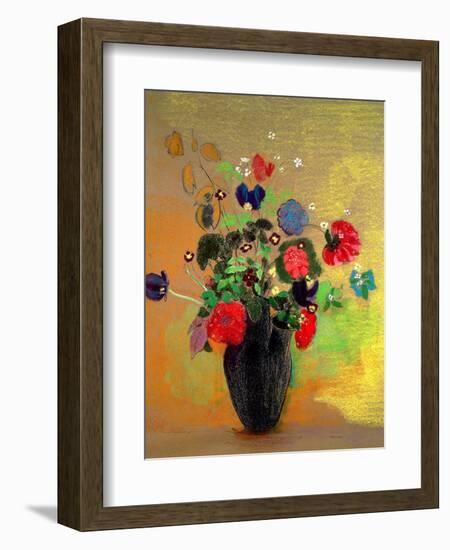 Vase of Flowers-Odilon Redon-Framed Giclee Print