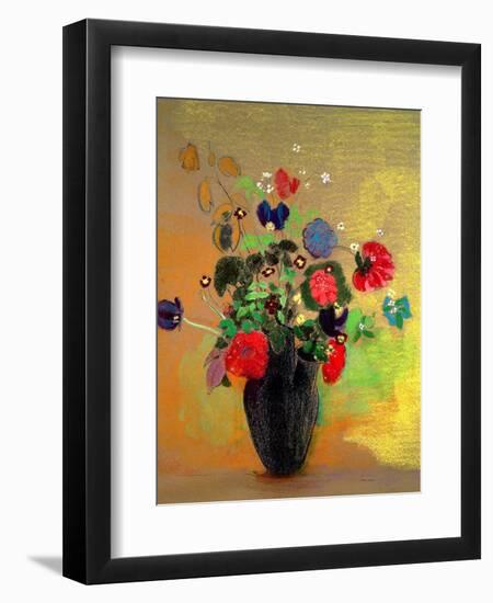 Vase of Flowers-Odilon Redon-Framed Giclee Print