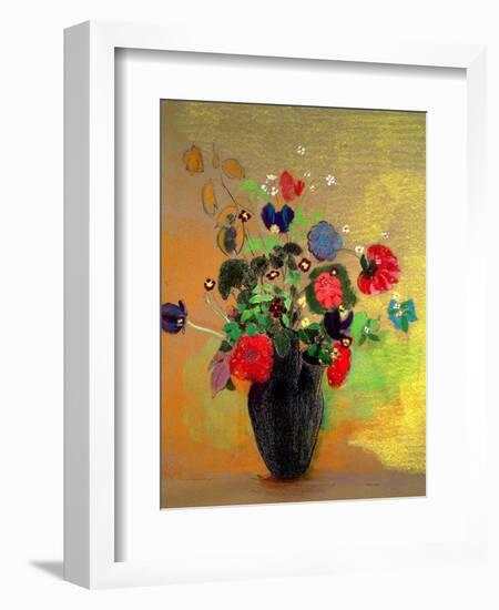 Vase of Flowers-Odilon Redon-Framed Giclee Print