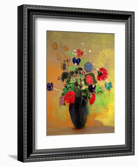 Vase of Flowers-Odilon Redon-Framed Giclee Print