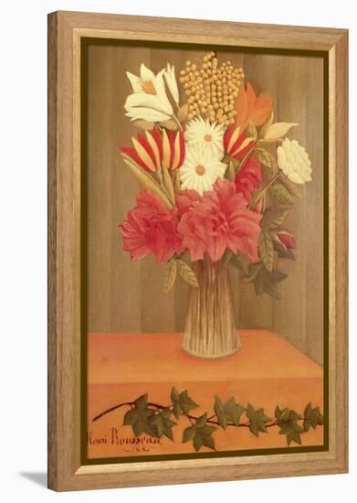 Vase of Flowers-Henri Rousseau-Framed Premier Image Canvas