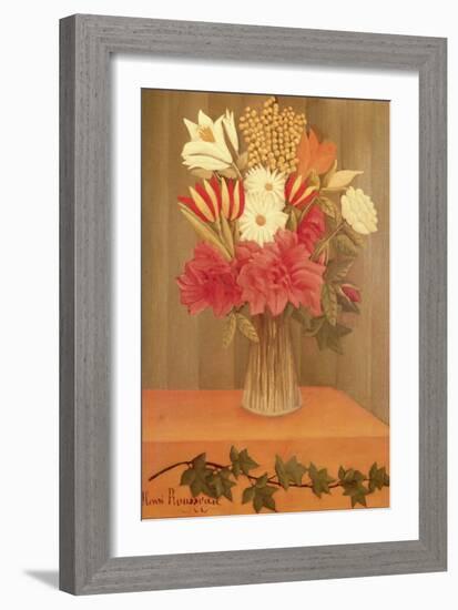 Vase of Flowers-Henri Rousseau-Framed Giclee Print