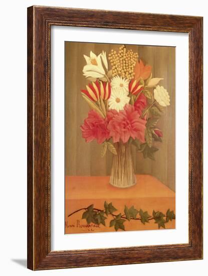 Vase of Flowers-Henri Rousseau-Framed Giclee Print