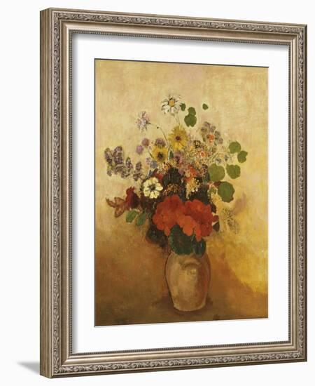 Vase of Flowers-Odilon Redon-Framed Giclee Print