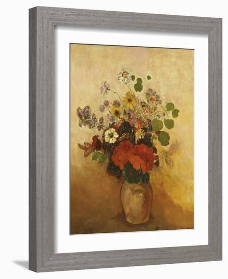 Vase of Flowers-Odilon Redon-Framed Giclee Print