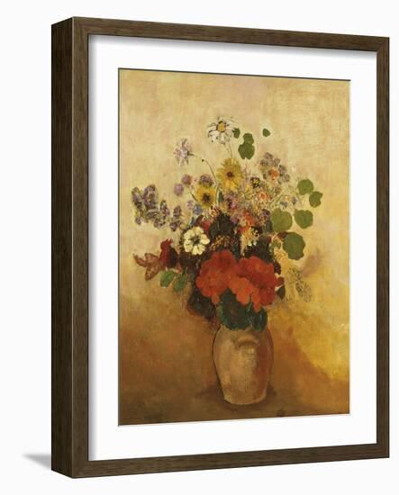 Vase of Flowers-Odilon Redon-Framed Giclee Print