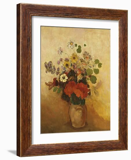 Vase of Flowers-Odilon Redon-Framed Giclee Print