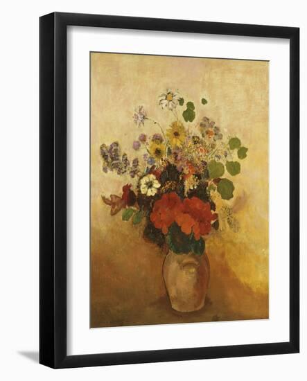 Vase of Flowers-Odilon Redon-Framed Giclee Print