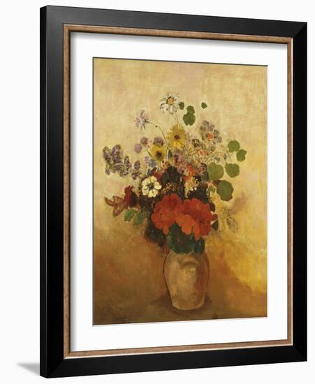 Vase of Flowers-Odilon Redon-Framed Giclee Print