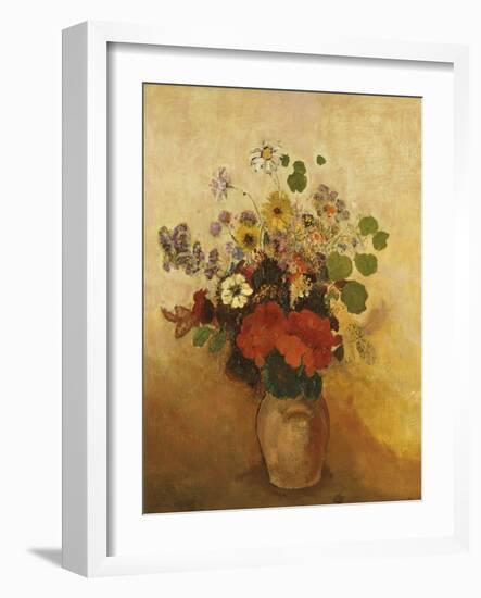 Vase of Flowers-Odilon Redon-Framed Giclee Print