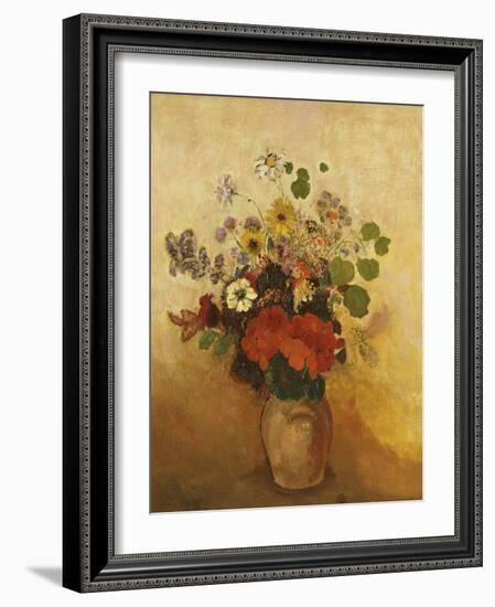 Vase of Flowers-Odilon Redon-Framed Giclee Print