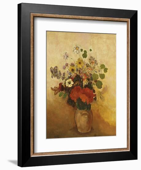 Vase of Flowers-Odilon Redon-Framed Giclee Print