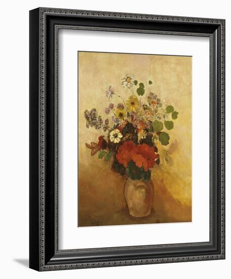 Vase of Flowers-Odilon Redon-Framed Giclee Print