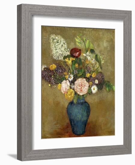 Vase of Flowers-Odilon Redon-Framed Giclee Print