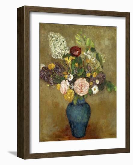 Vase of Flowers-Odilon Redon-Framed Giclee Print