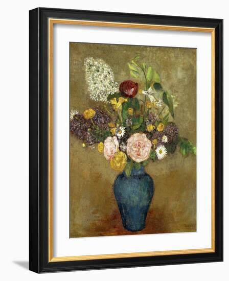 Vase of Flowers-Odilon Redon-Framed Giclee Print