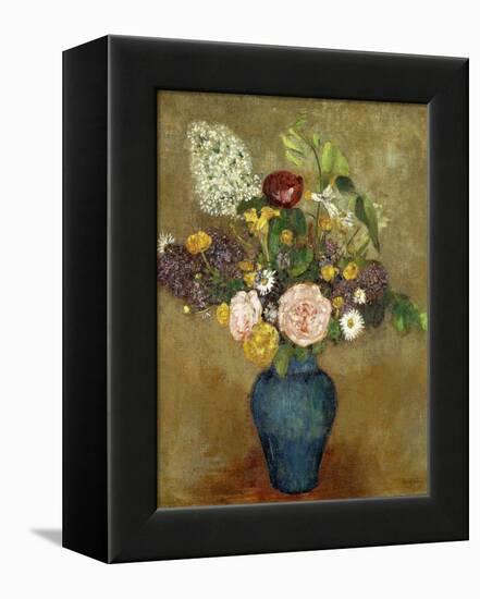 Vase of Flowers-Odilon Redon-Framed Premier Image Canvas