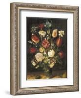 Vase of Flowers-Jan Brueghel the Elder-Framed Art Print